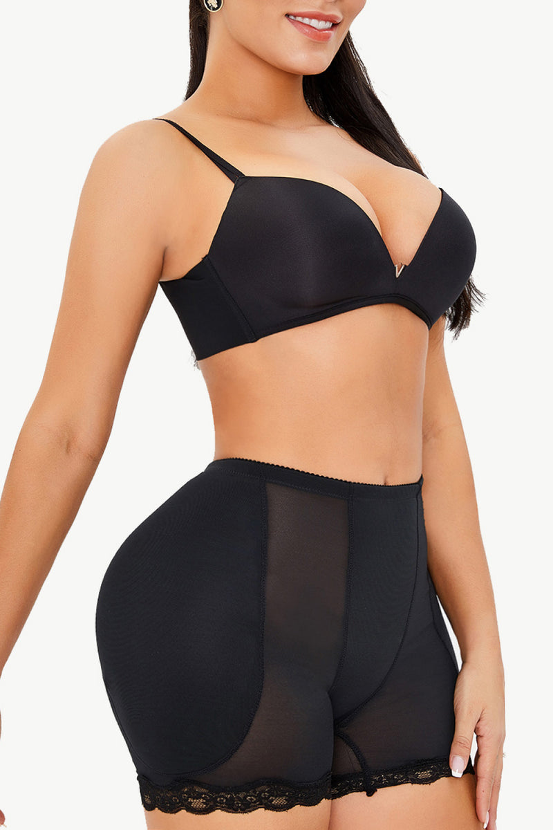 Tummy Control Slimming Shorts with Lace Trim – Women’s Shapewear