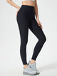 Women's High Waist Yoga Leggings – Black Tummy Control Workout Pants for Running & Gym – Plus Size Activewear – Trandifydeal