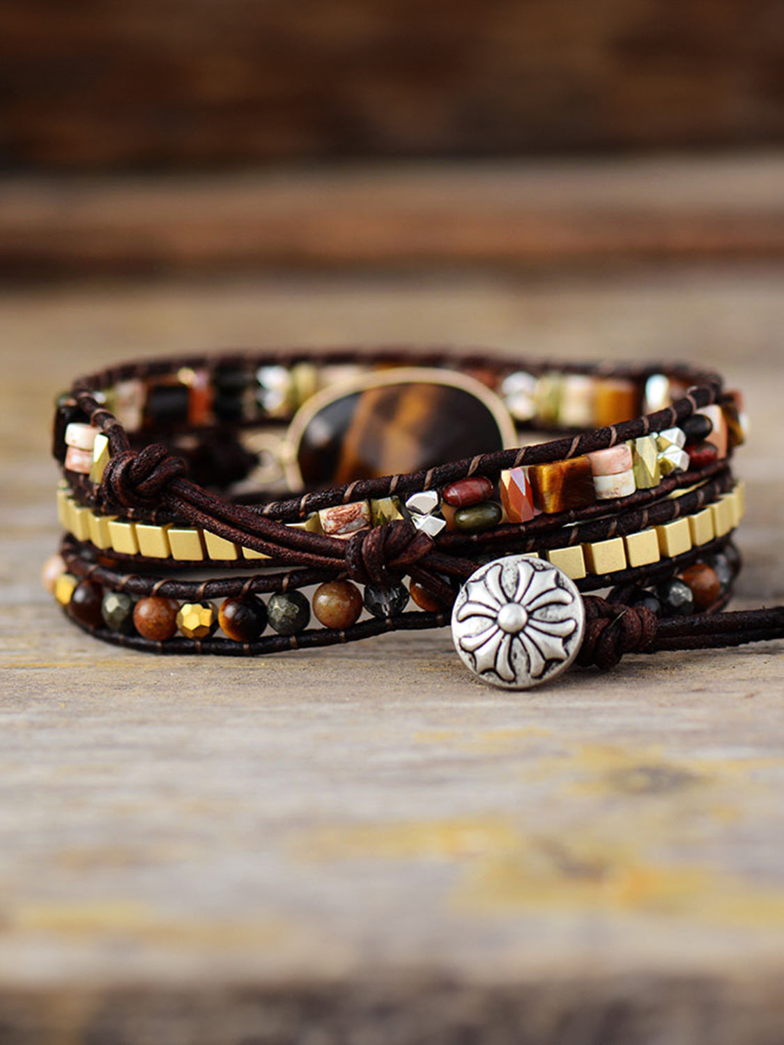 Geometrical Shape Triple-Layer Bracelet Trandify Deal