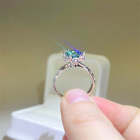 2 Carat Moissanite 925 Sterling Silver Ring Trandify Deal
