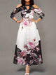 Plus Size Cutout Printed Cold Shoulder Dress Trandify Deal