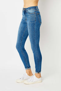 Judy Blue Full Size Cuffed Hem Skinny Jeans Trandify deal