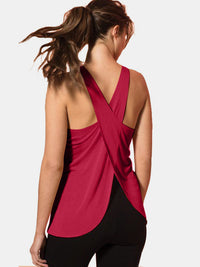 Crisscross Scoop Neck Active Tank Trandify deal