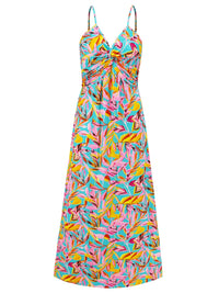 Twisted Printed V-Neck Cami Dress Trandify deal