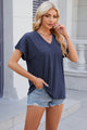 V-Neck Short Sleeve T-Shirt Trandify deal