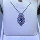 3 Carat Moissanite 925 Sterling Silver Heart Pendant Necklace Trandify Deal
