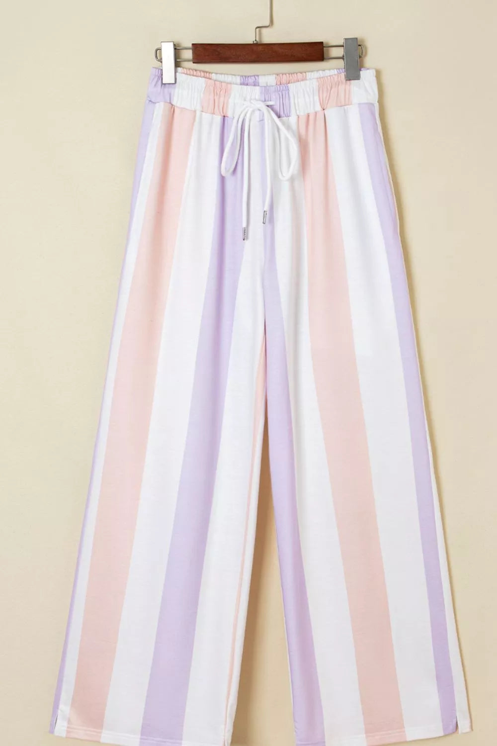 Women's Striped Drawstring Pants with Pockets - Comfy Casual Wear