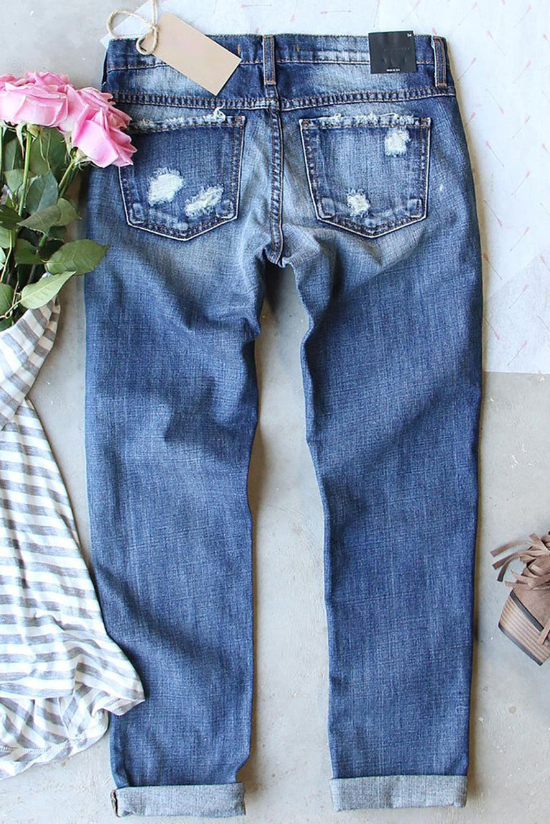 US Flag Straight Jeans Trandify deal