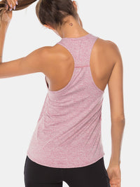 Full Size Scoop Neck Wide Strap Active Tank Trandify deal
