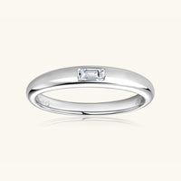 925 Sterling Silver Inlaid Moissanite Ring Trandify Deal
