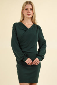 VERY J Ruched Detail Bodycon Mini Dress Trandify Deal