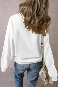 Round Neck Long Sleeve Sweatshirt Trandify Deal