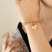 Half Chunky Chain Titanium Steel Bracelet Trandify deal