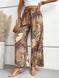 Printed Wide Leg Pants Trandify deal