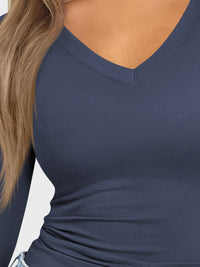 Lovelet V-Neck Long Sleeve T-Shirt Trandify Deal