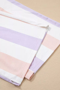 Women's Striped Drawstring Pants with Pockets - Comfy Casual Wear