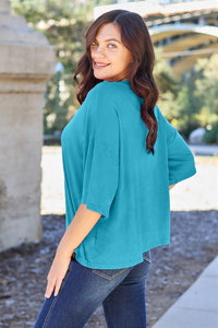 Basic Bae Full Size Round Neck Drop Shoulder T-Shirt Trandify Deal
