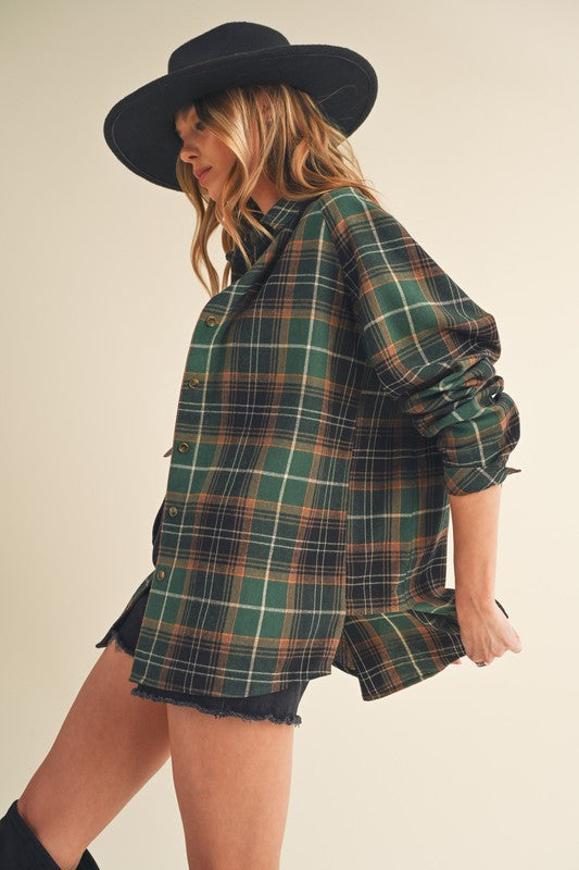 Soft Flannel Shirt for Women – Casual Plaid Fall Fashion