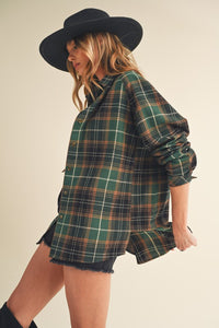 Soft Flannel Shirt for Women – Casual Plaid Fall Fashion