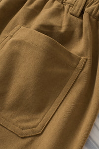 Half Elastic Waist Straight Pants Trandify Deal