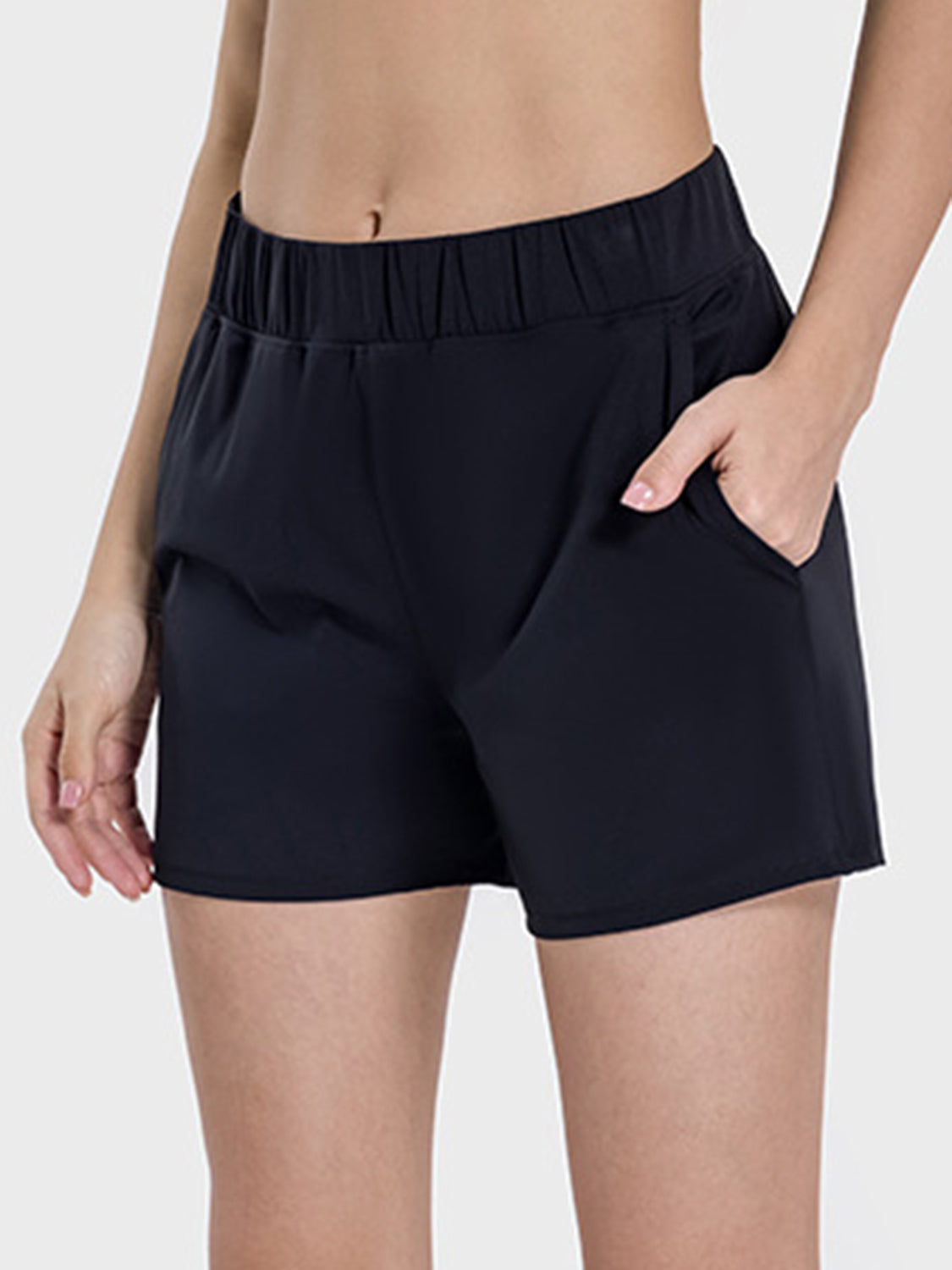 Millennia Elastic Waist Active Shorts Trandify deal