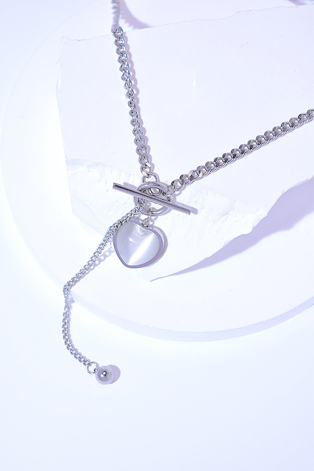 Titanium Steel Heart Necklace Trandify deal