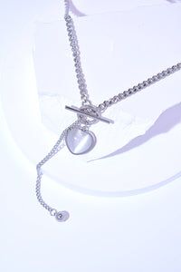 Titanium Steel Heart Necklace Trandify deal