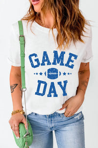 GAME DAY Round Neck Short Sleeve T-Shirt - Trandify Deal
