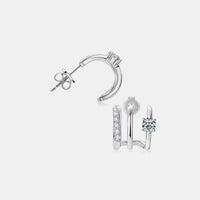 Moissanite 925 Sterling Silver Earrings Trandify deal