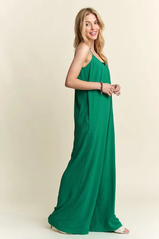 Comfy Wide Leg Jumpsuit for Women – Breathable & Stylish