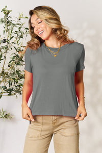Basic Bae Full Size Round Neck Short Sleeve T-Shirt Trandify deal