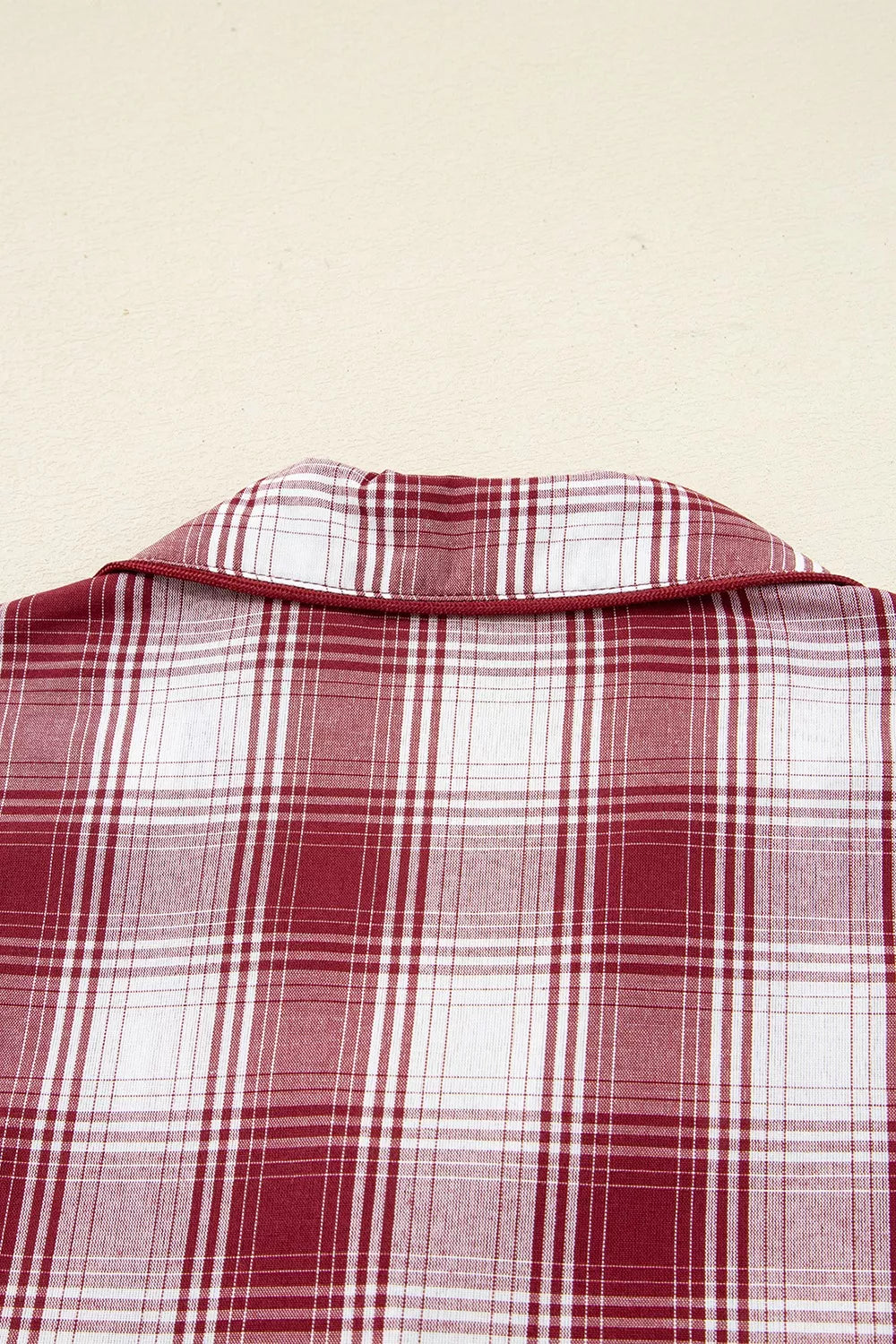 Women's Plaid Loungewear Set | Cotton Button-Down Shirt & Shorts