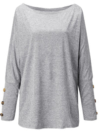 One Shoulder Long Sleeve T-Shirt Trandify Deal