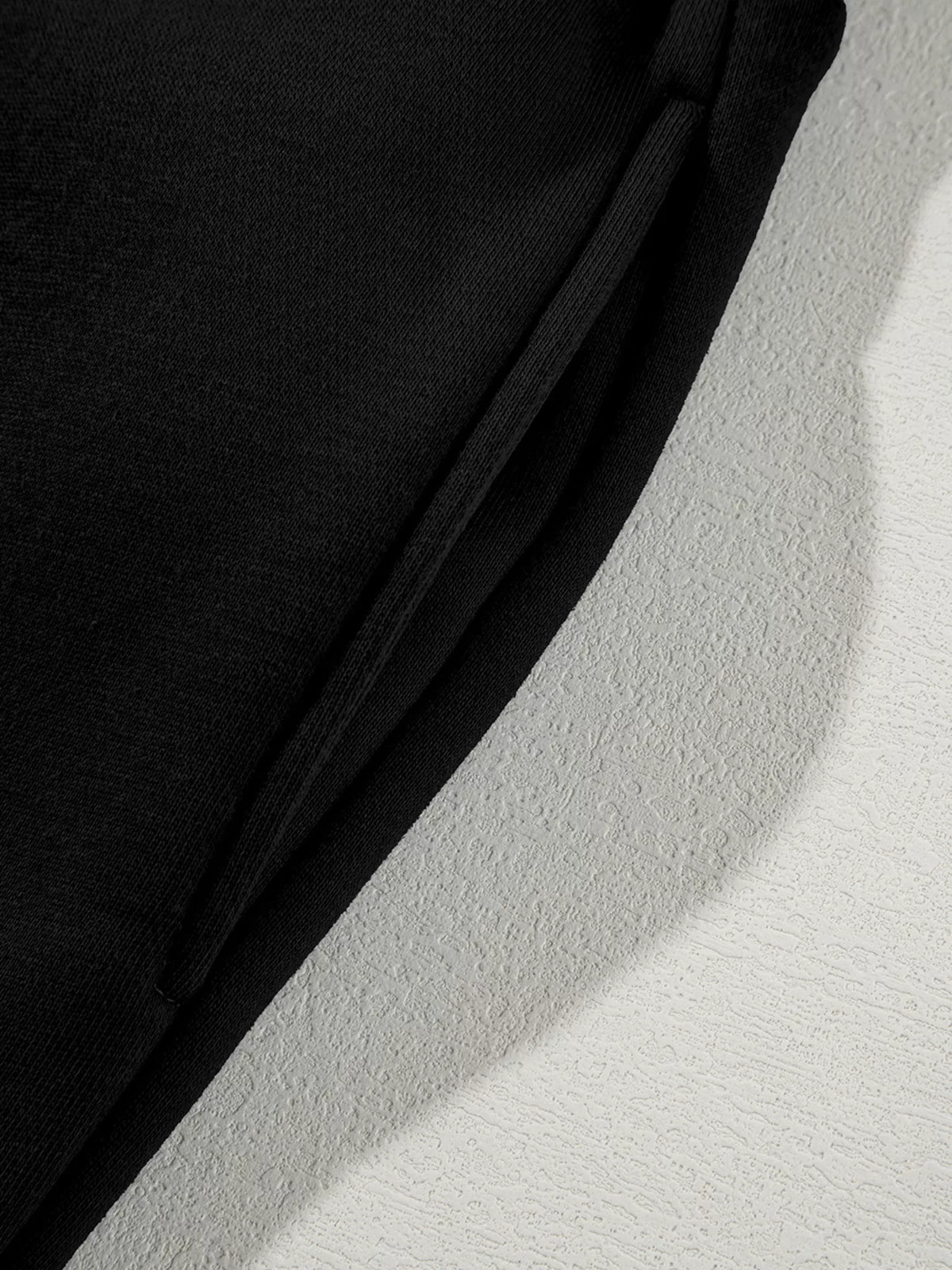 Women's Zip Up Jogger Set in Black on model showing pockets