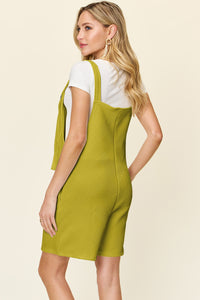 Double Take Full Size Texture Sleeveless Romper - Trandify Deal