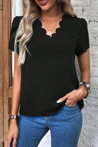 V-Neck Short Sleeve T-Shirt Trandify deal