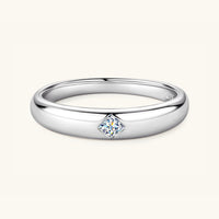 925 Sterling Silver Inlaid Moissanite Ring Trandify Deal