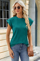 Round Neck Cap Sleeve T-Shirt Trandify deal