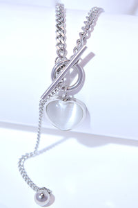 Titanium Steel Heart Necklace Trandify deal