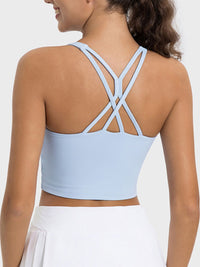 Millennia Crisscross Round Neck Active Tank Trandify deal