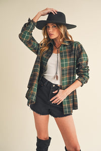 Soft Flannel Shirt for Women – Casual Plaid Fall Fashion