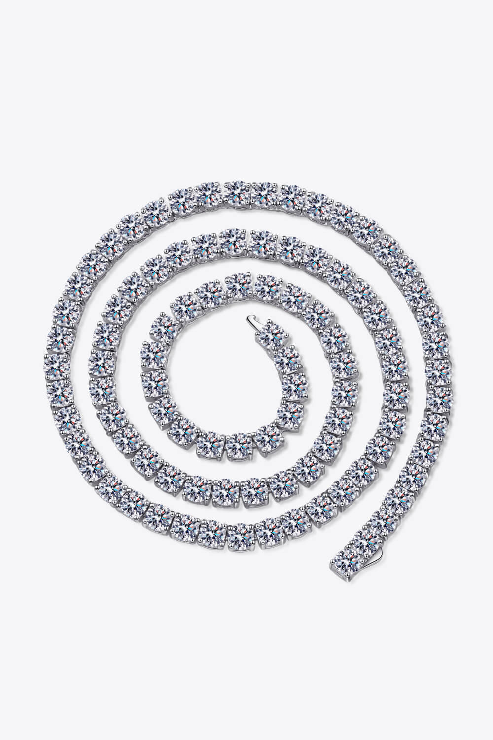 Moissanite Rhodium-Plated Necklace Trandify Deal