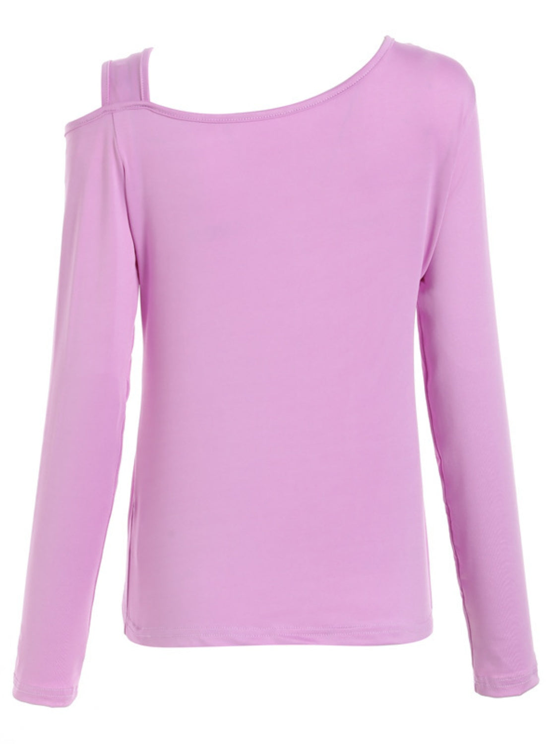 Cutout Asymmetrical Neck Long Sleeve T-Shirt Trandify Deal