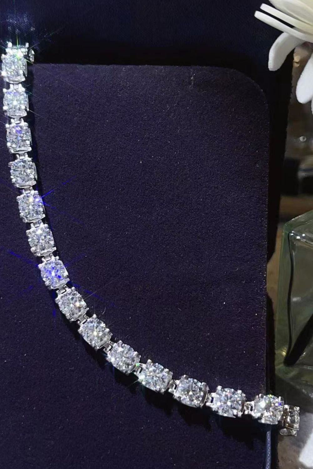 10 Carat Moissanite Platinum-Plated Bracelet Trandify Deal