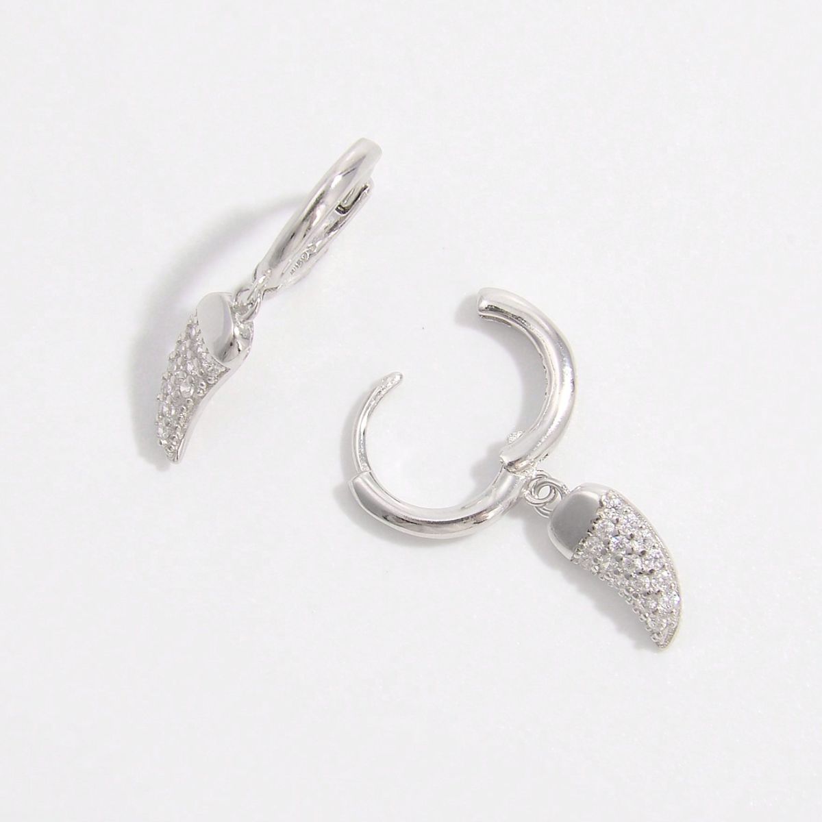 925 Sterling Silver Zircon Chili Shape Earrings Trandify deal