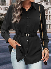 Stylish button-up shirt for women – lightweight & comfortable – add to cart now