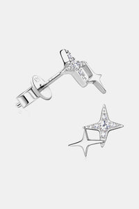 Moissanite 925 Sterling Silver Star Shape Earrings Trandify Deal