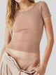 Round Neck Short Sleeve T-Shirt Trandify deal