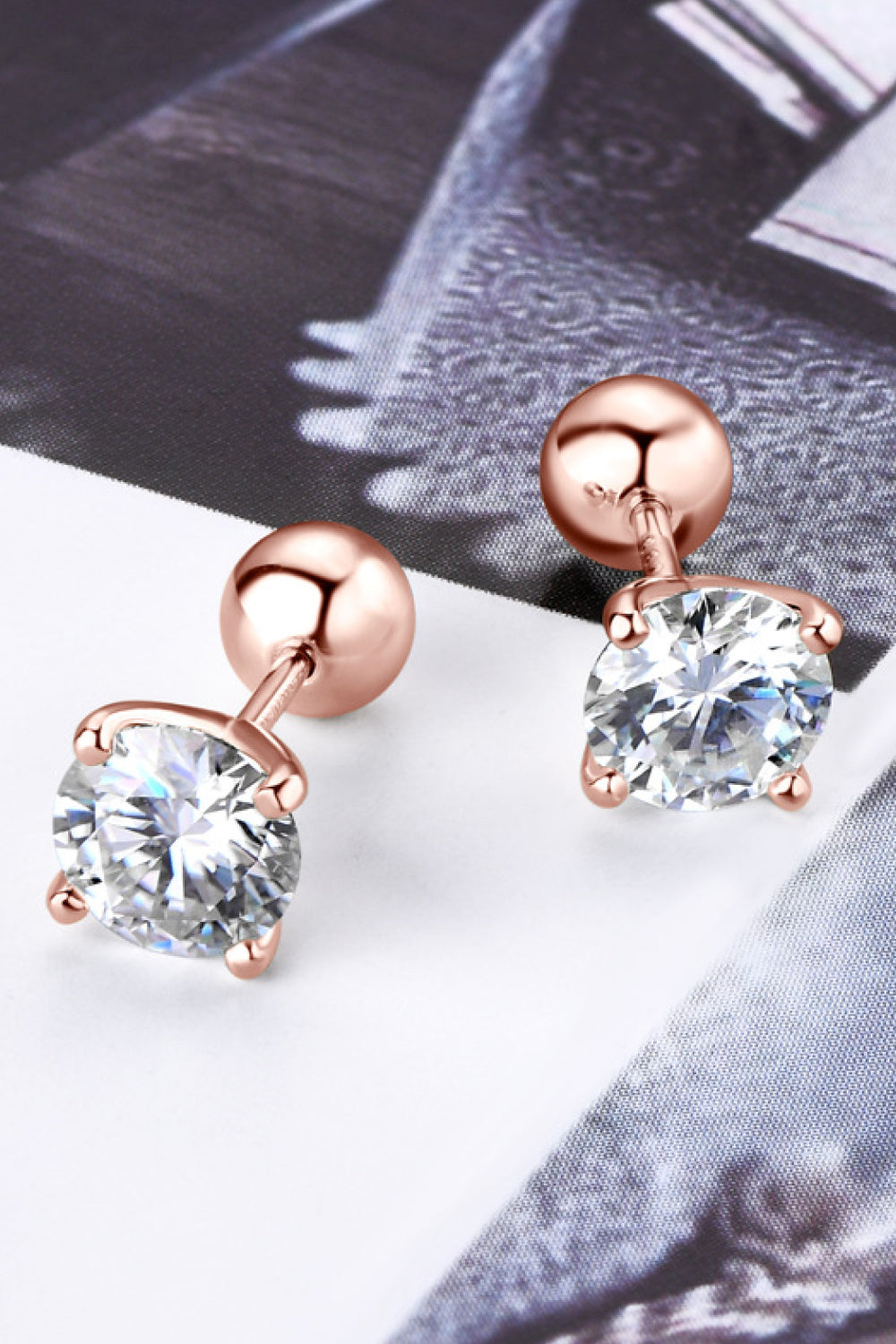 2 Carat Moissanite 925 Sterling Silver Stud Earrings Trandify Deal
