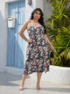Plus Size Floral Slit Cami Dress Trandify deal